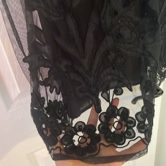 Gretchen Scott Flower Power - Appliqué Net Dress size small - Picture 6 of 8
